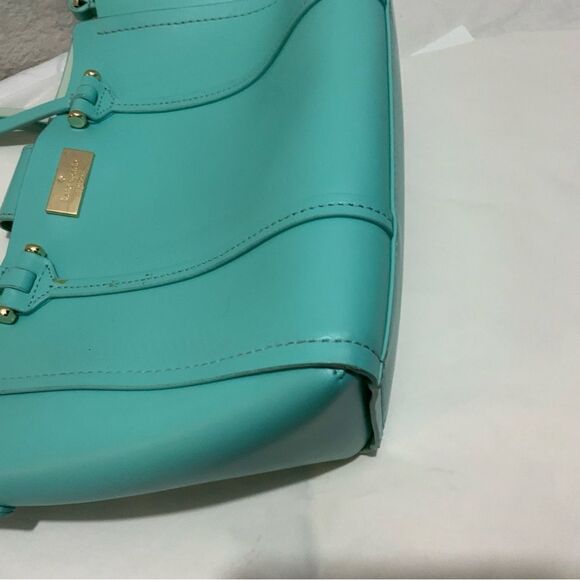 Kate spade light blue handbag tote shoulder bag - Picture 12 of 12